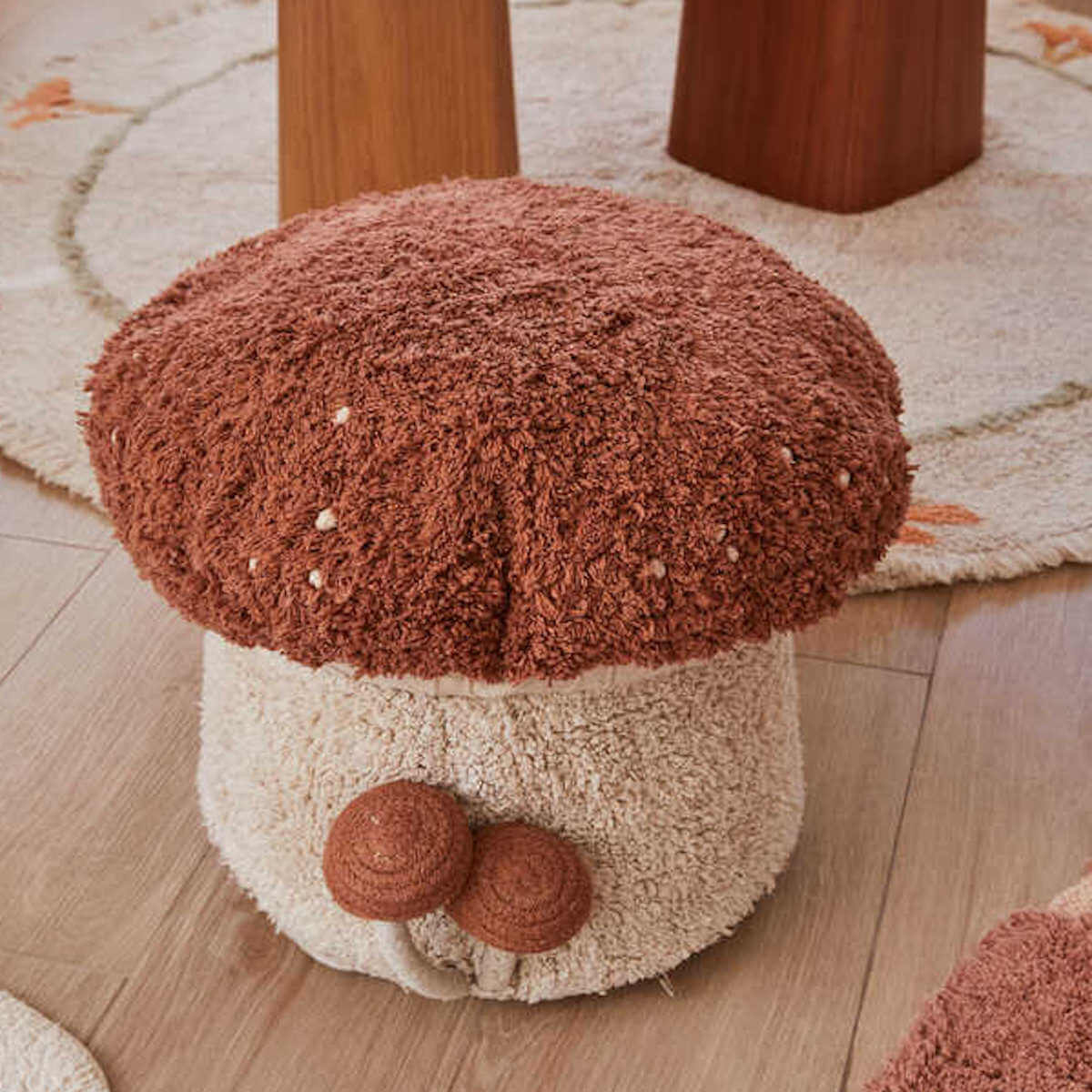 Pouf 35x45cm BOLETUS Lorena Canals Natural