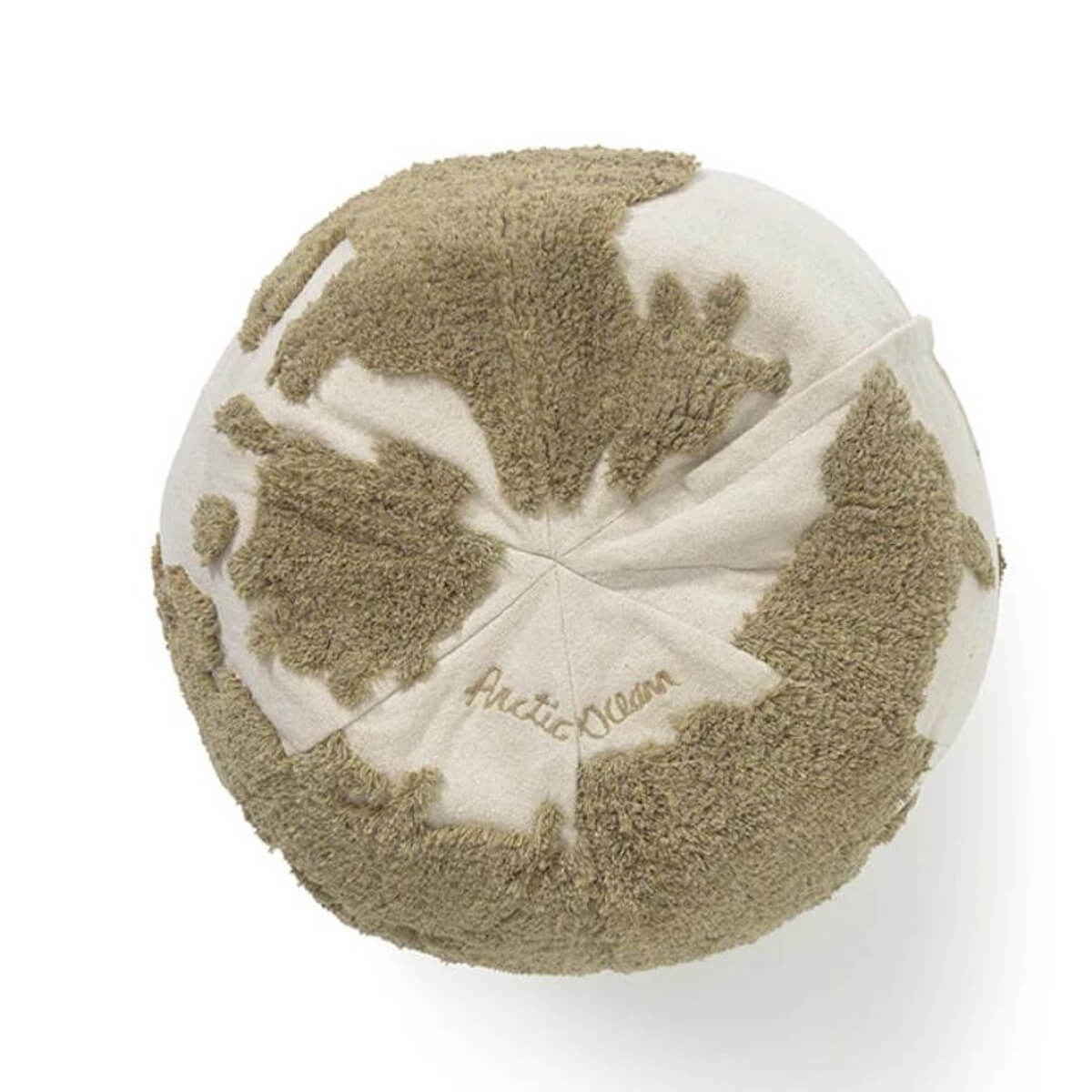 Pouf 45x50cm WORLD MAP Rugcycled Lorena Canals