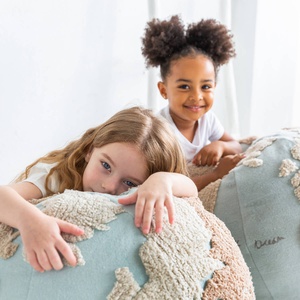 Pouf 50cm WORLD MAP Lorena Canals
