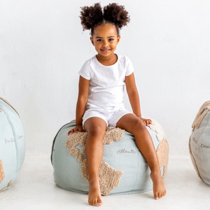 Pouf 50cm WORLD MAP Lorena Canals