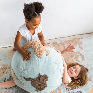 Pouf 50cm WORLD MAP Lorena Canals