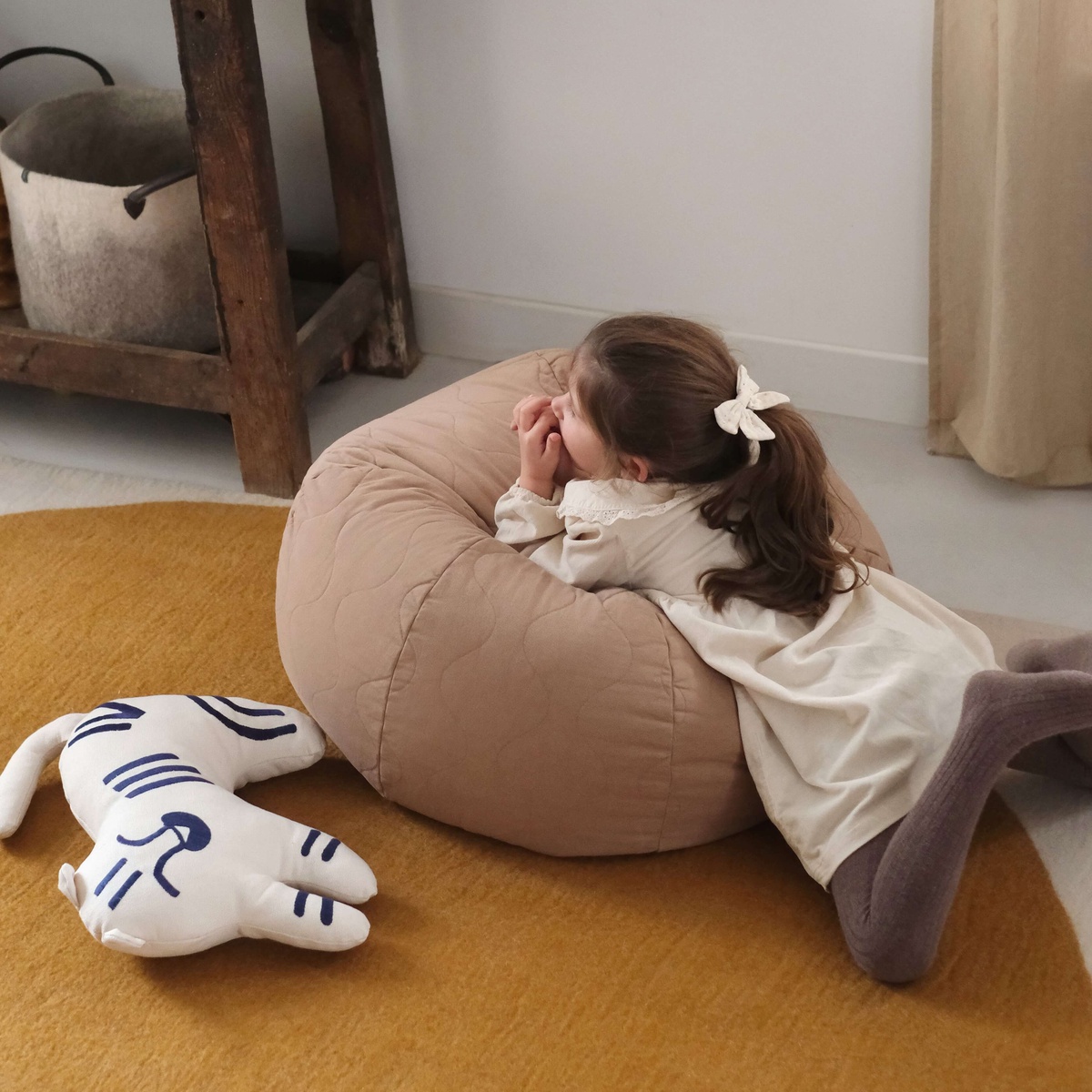 Pouf 65cm LANDSCAPE Nobodinoz sesame
