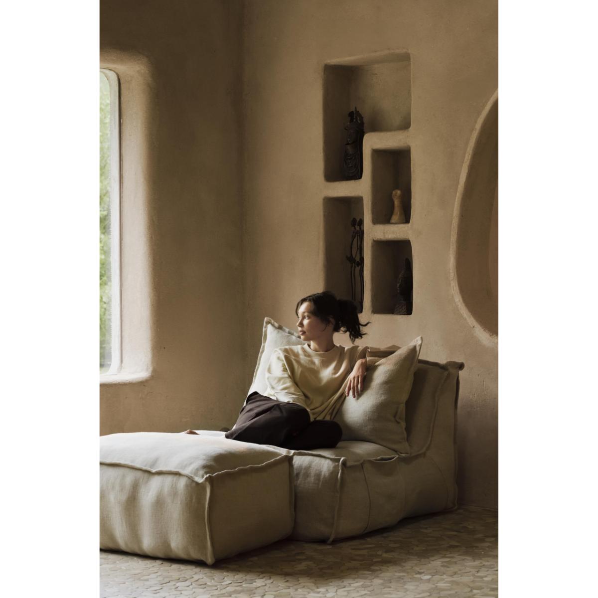 Pouf LINEN OTTOMAN Quax beige