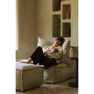 Pouf LINEN OTTOMAN Quax beige