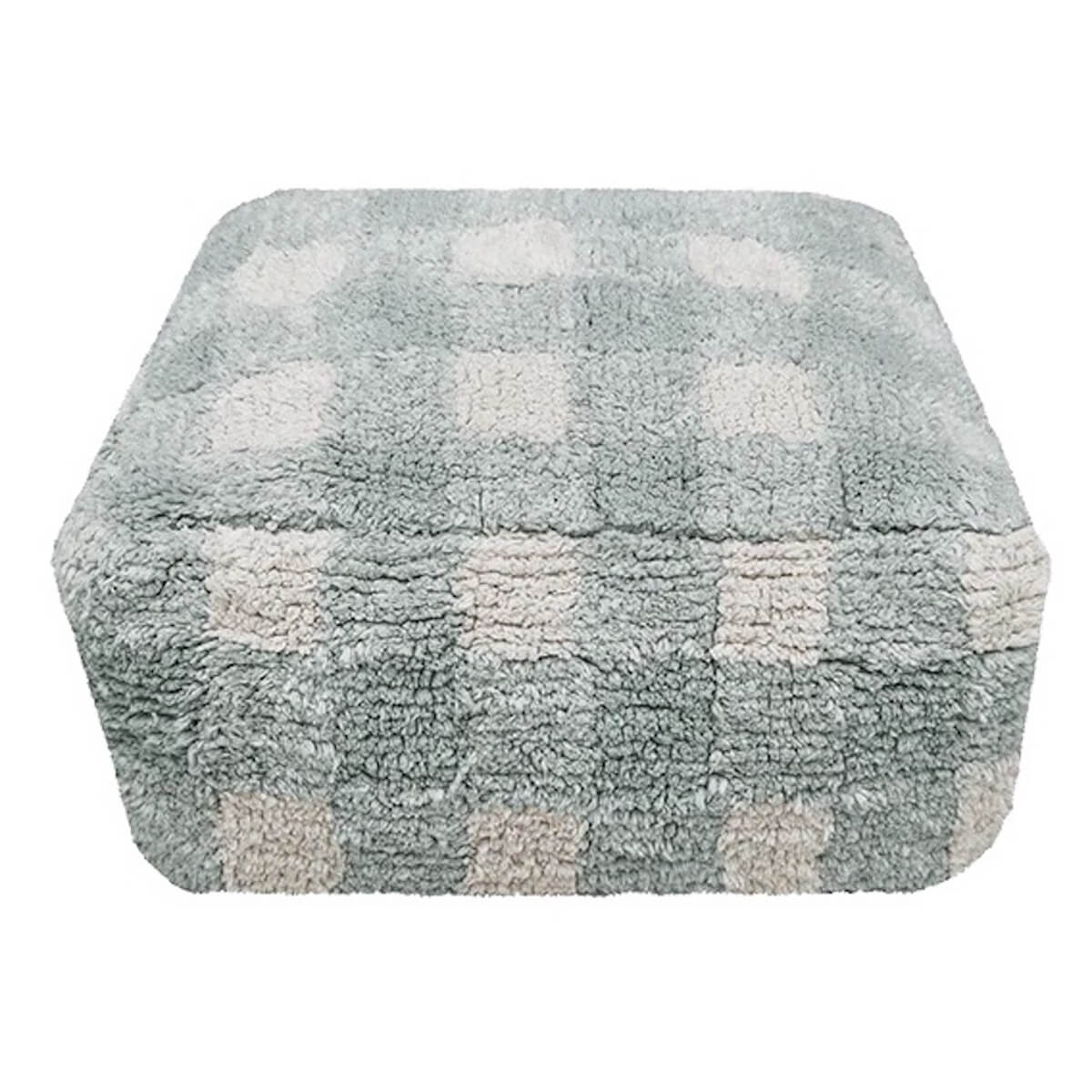 Pouf LITTLE CHEF Lorena Canals Vichy-Blue Sage