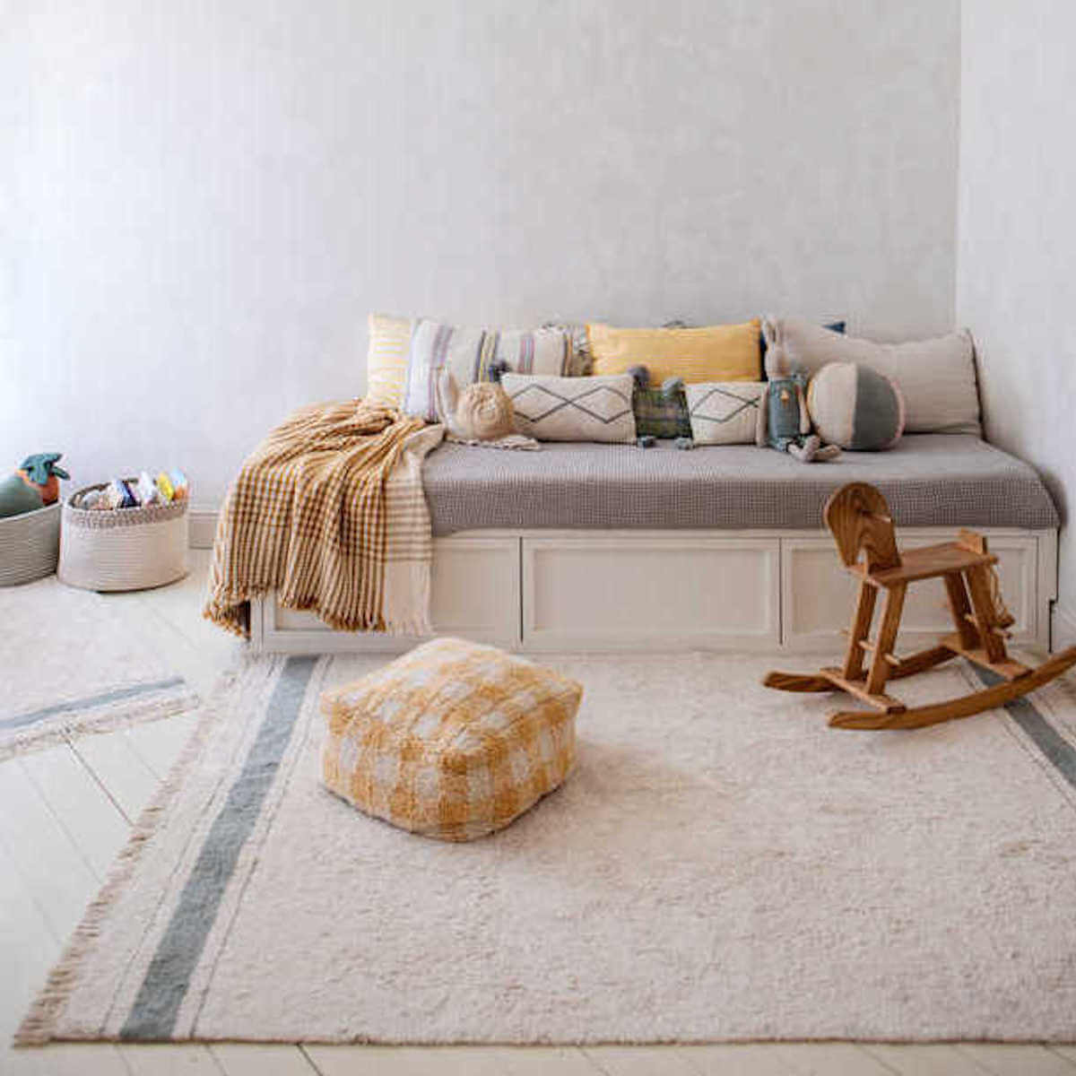 Pouf LITTLE CHEF Lorena Canals Vichy-Honey