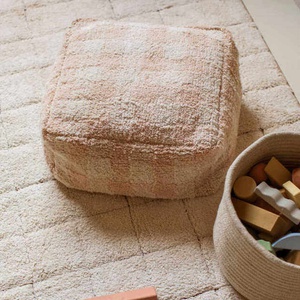 Pouf LITTLE CHEF Lorena Canals Vichy-Rose