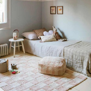 Pouf LITTLE CHEF Lorena Canals Vichy-Rose