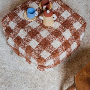 Pouf LITTLE CHEF Lorena Canals Vichy-Toffee