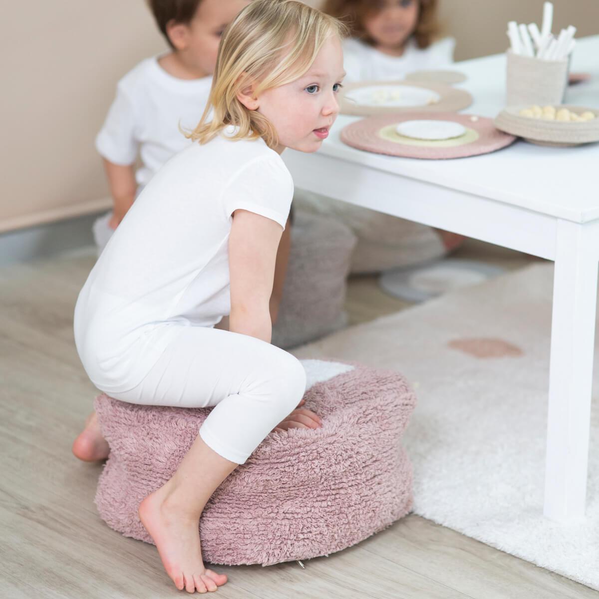 Pouf MARSHMALLOW SQUARE Lorena Canals Vintage Nude