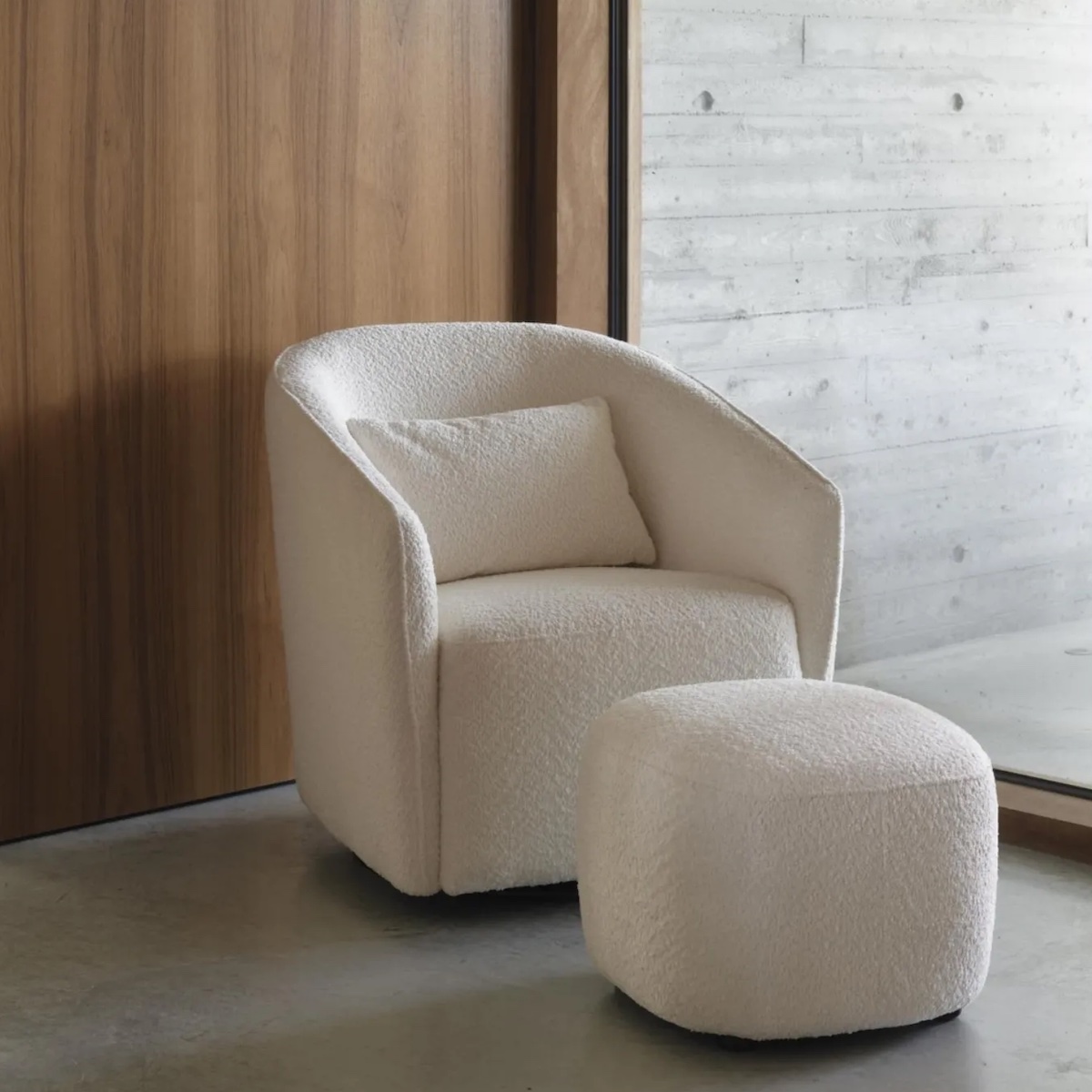 Pouf OTTOMAN GOMI Quax cream