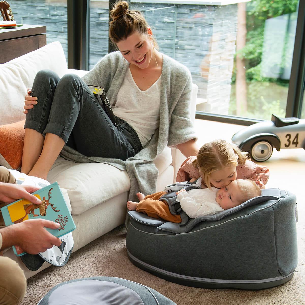 Pouf-relax SEAT'N SWING Doomoo anthracite