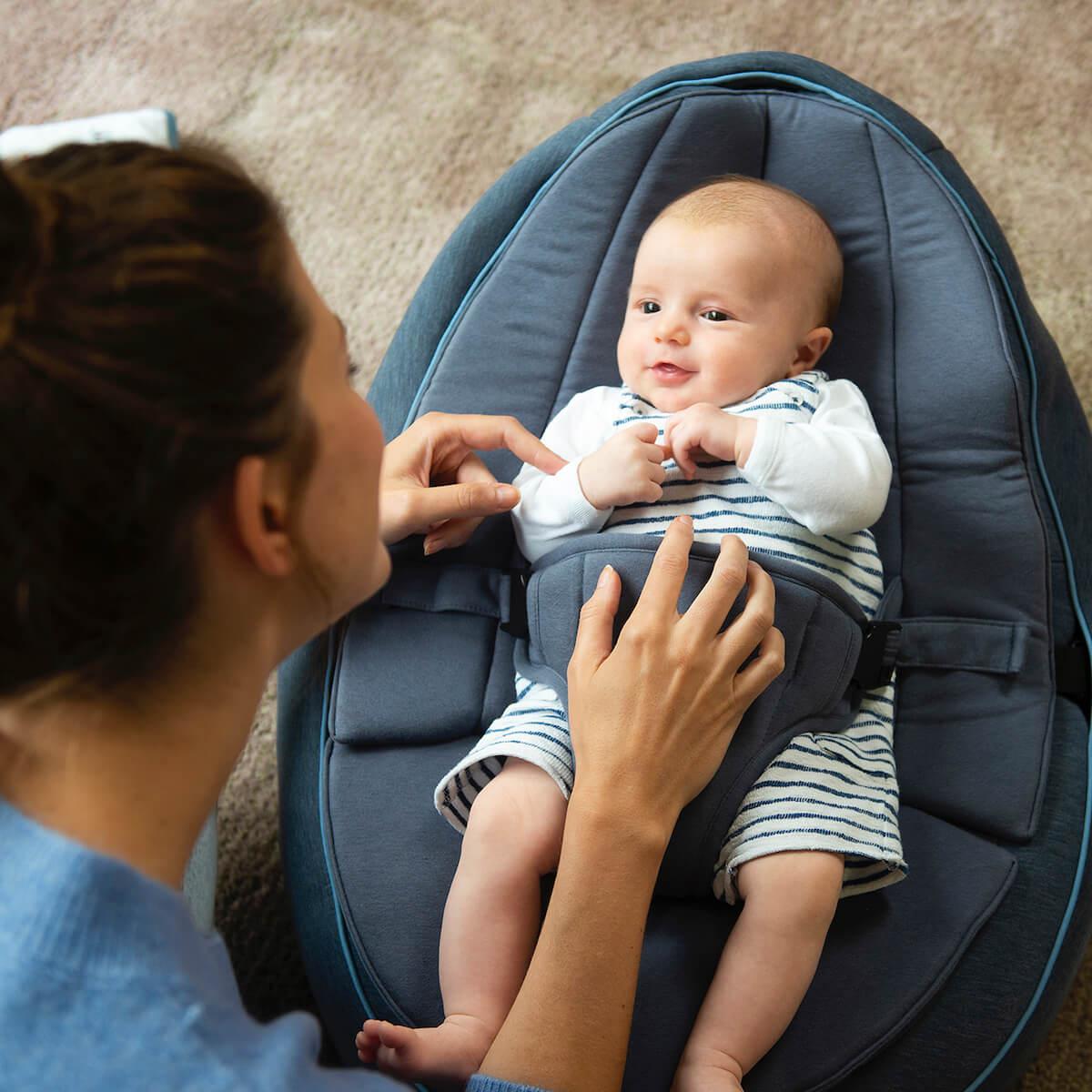 Pouf-relax SEAT'N SWING Doomoo bleu