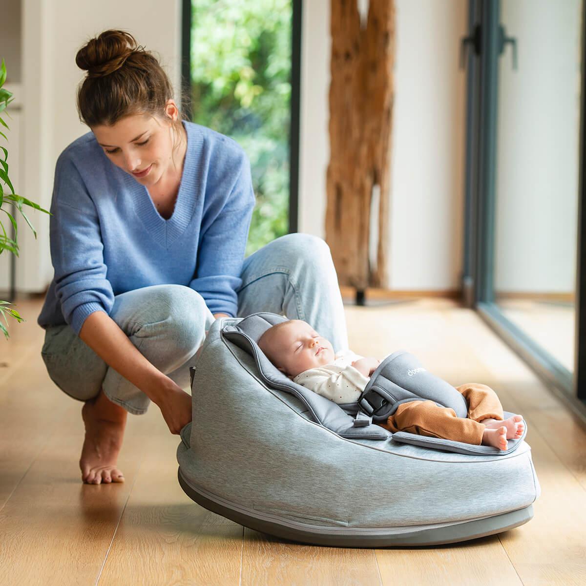Pouf-relax SEAT'N SWING Doomoo gris
