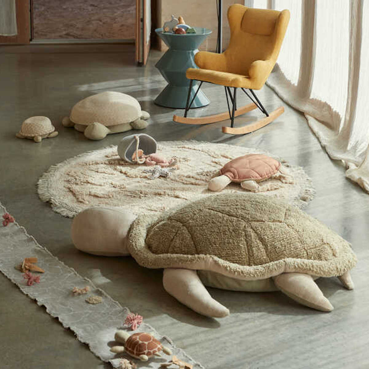 Pouf tortue 115x85cm SEA WONDERS Lorena Canals