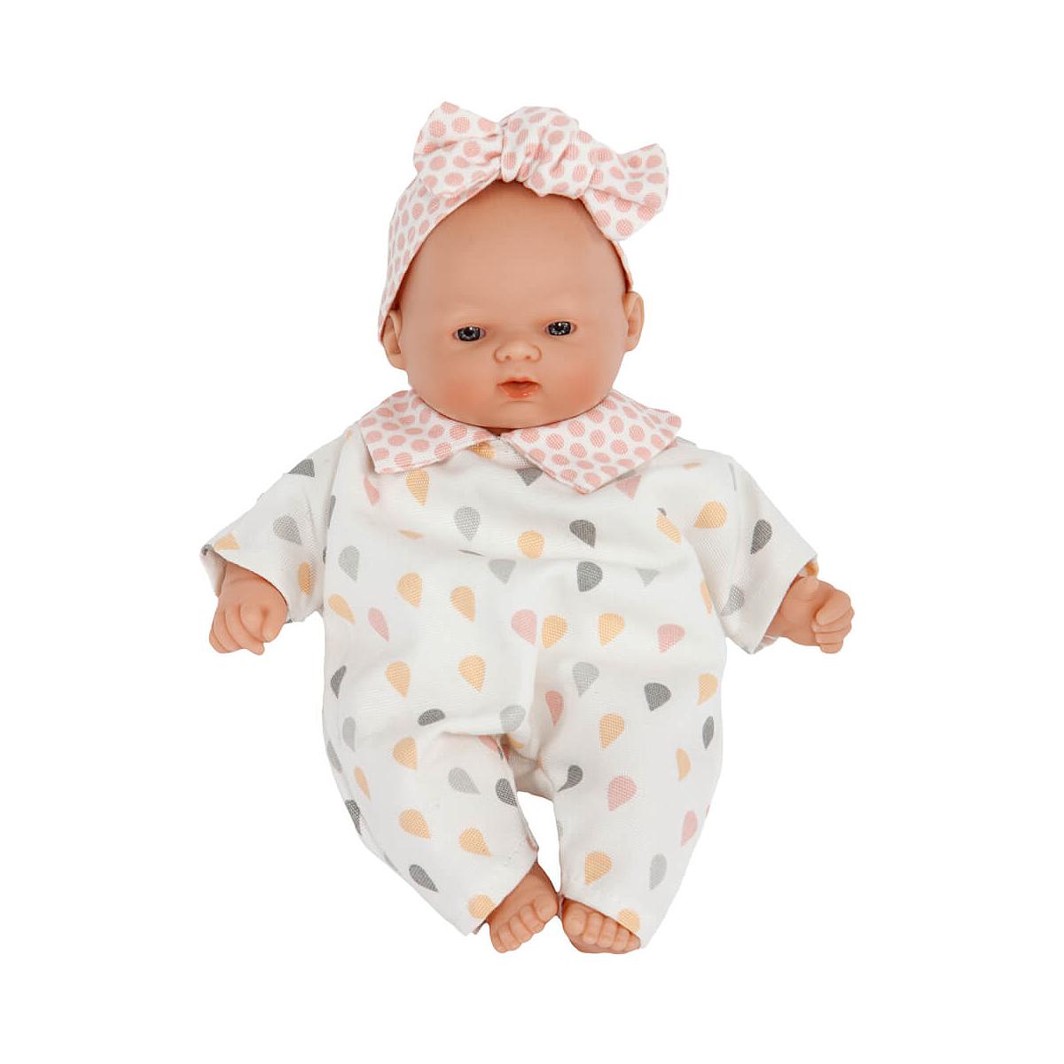 Poupée 26cm LITTLE BABIES GOUTTES Barrutoys rose-jaune 