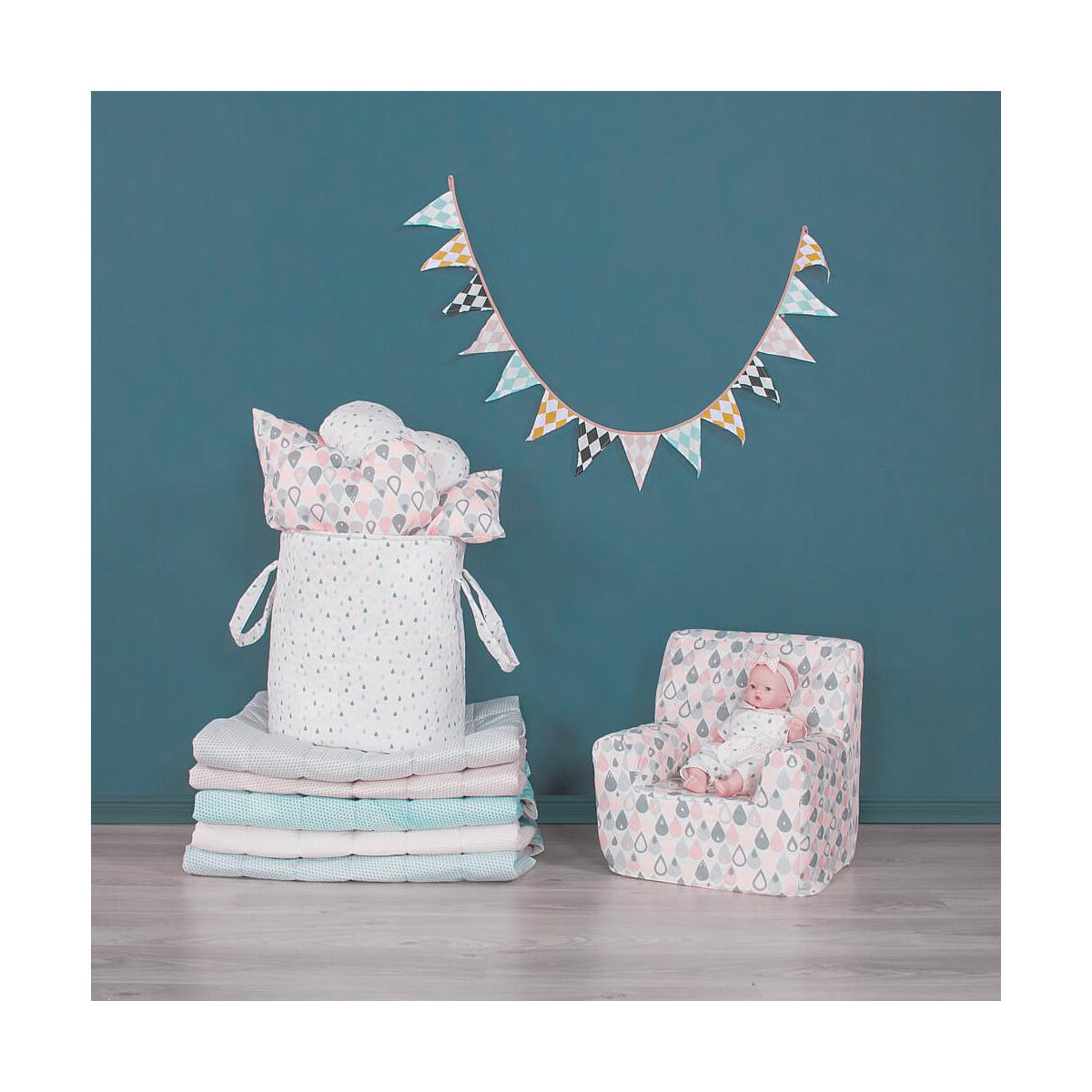 Poupée 36cm NINS GOUTTES Barrutoys rose-jaune 