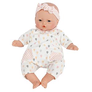 Poupée 36cm NINS GOUTTES Barrutoys rose-jaune 