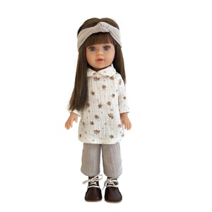 Poupée 40cm Sasha BOBBLE flowers rose