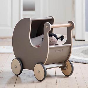 Pousette poupée Sebra gris warm