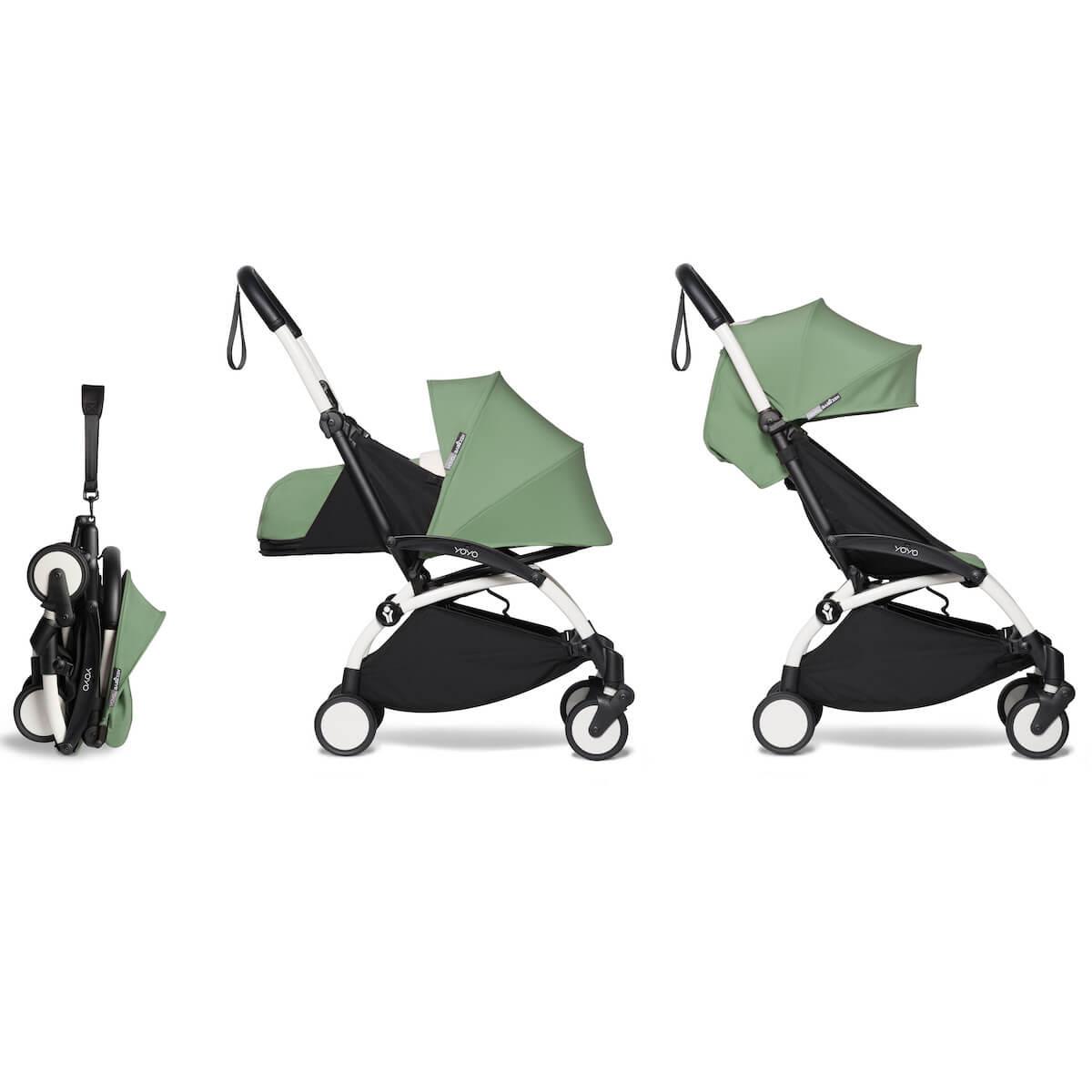 Poussette BABYZEN YOYO² complète 0+ et 6+ blanc-peppermint