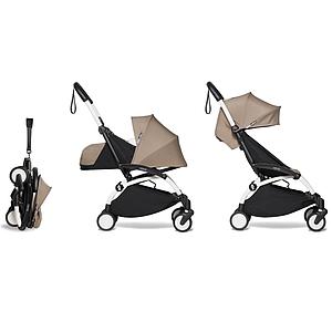 Poussette BABYZEN YOYO² complète 0+ et 6+ blanc-taupe