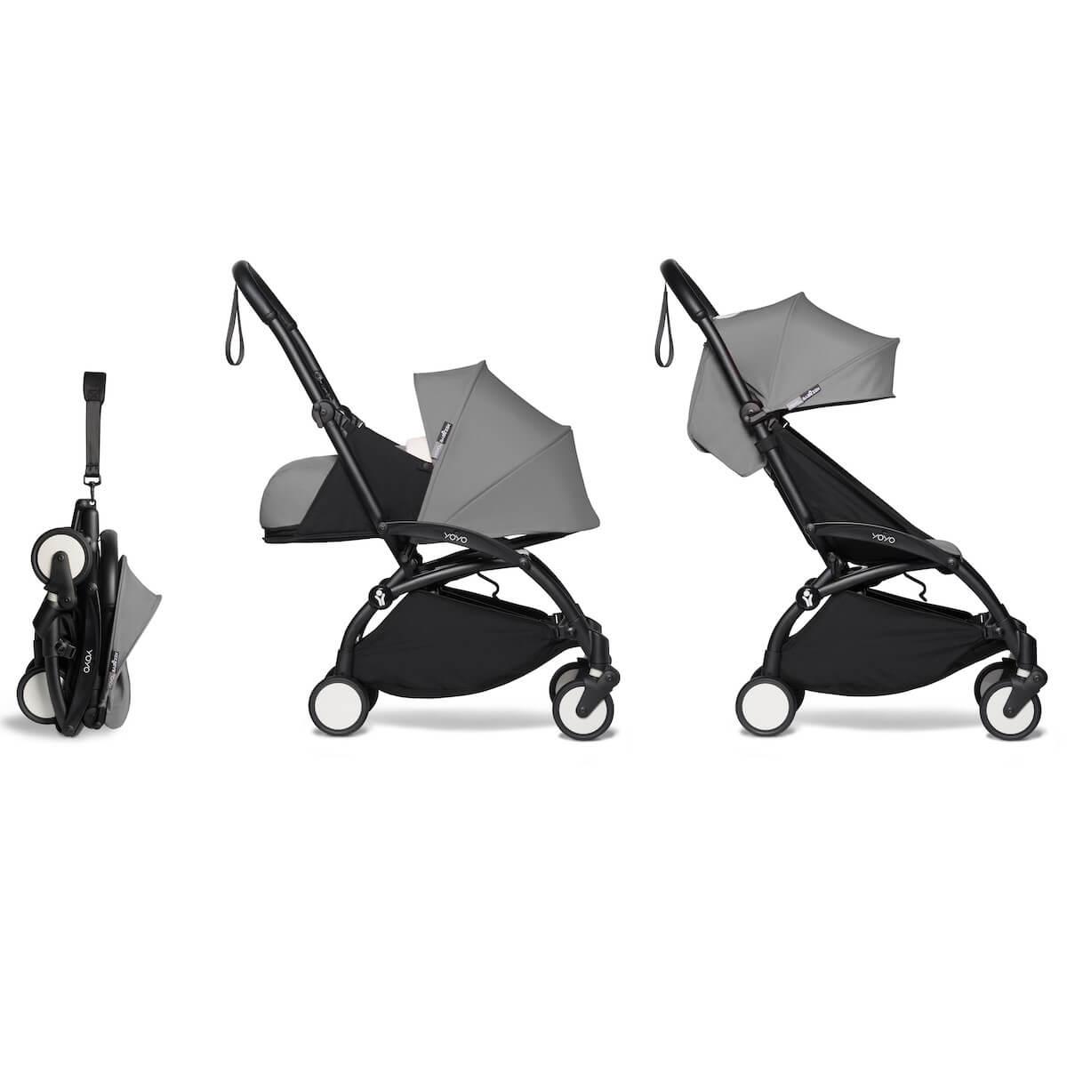 Poussette BABYZEN YOYO² complète 0+ et 6+ noir-gris