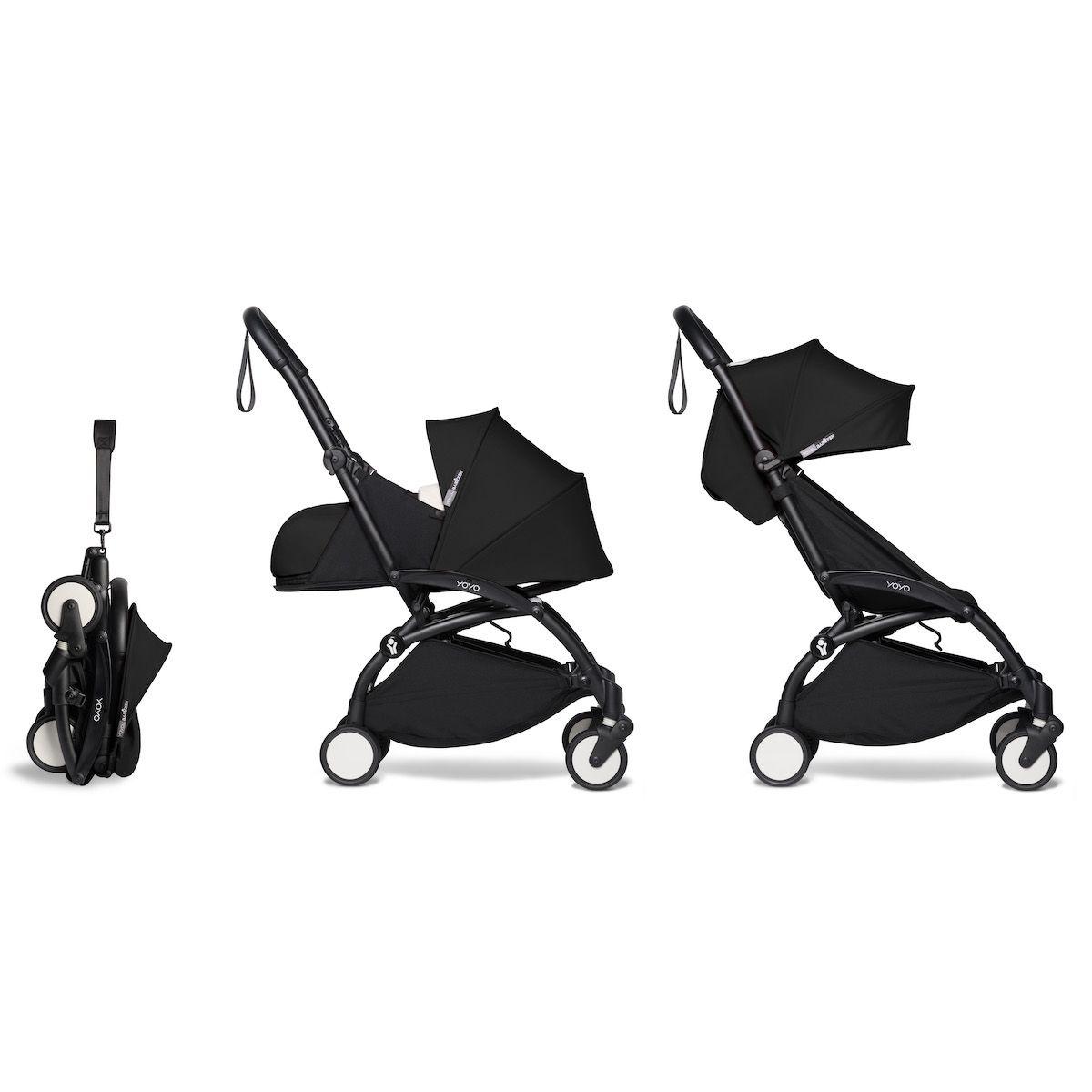 Poussette BABYZEN YOYO² complète 0+ et 6+ noir-noir