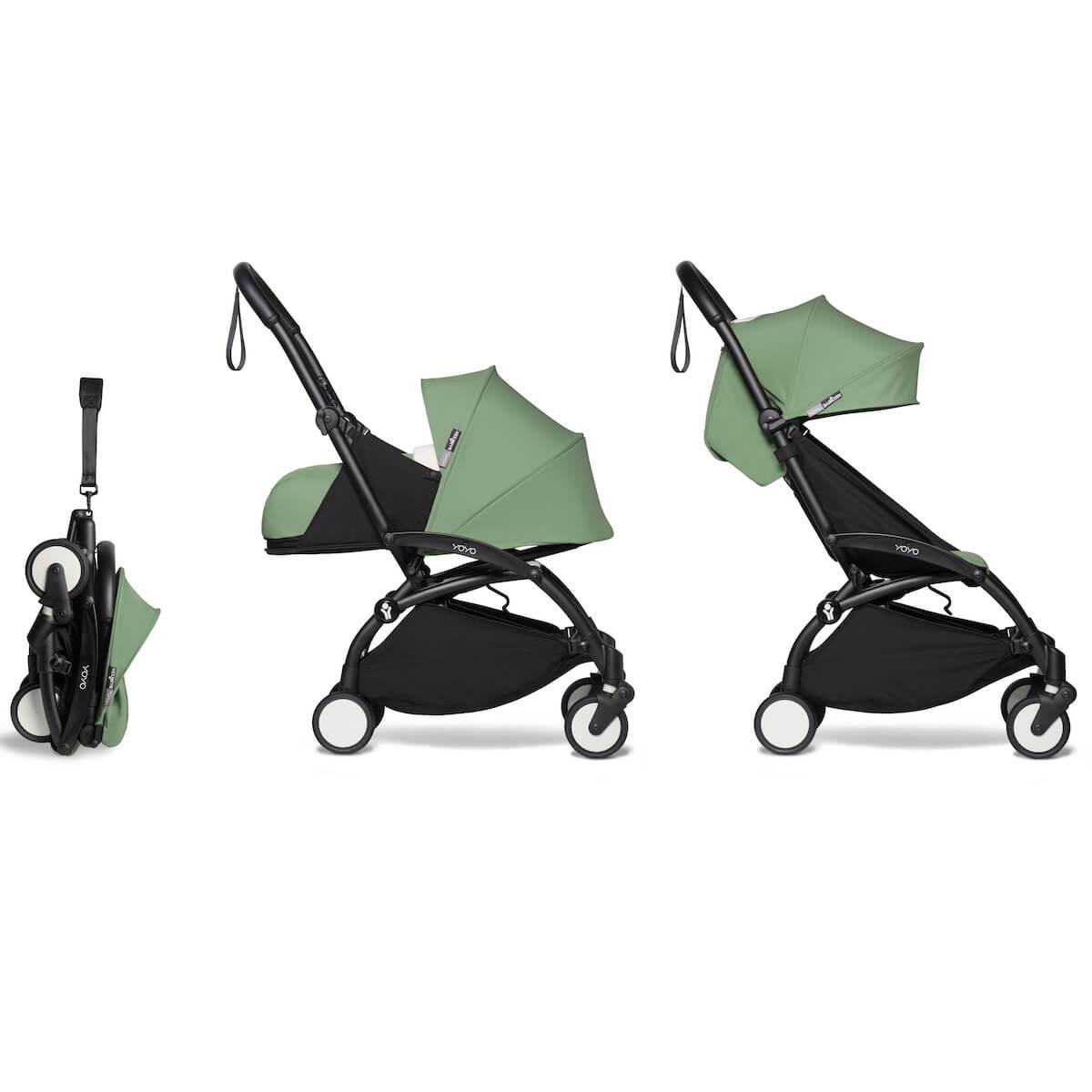 Poussette BABYZEN YOYO² complète 0+ et 6+ noir-peppermint