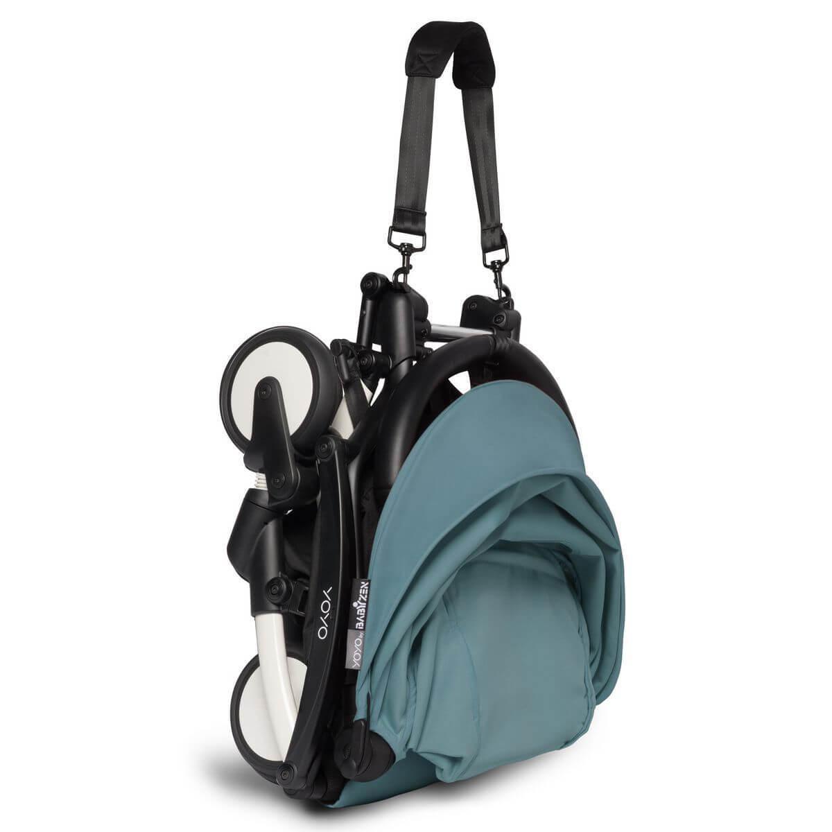 Poussette BABYZEN YOYO² complète 0+/6+ et nacelle blanc-aqua
