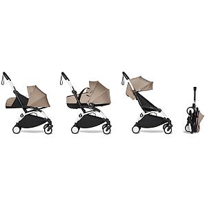 Poussette BABYZEN YOYO² complète 0+/6+ et nacelle blanc-taupe