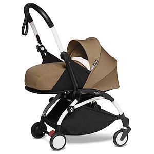 Poussette BABYZEN YOYO² complète 0+/6+ et nacelle blanc-toffee