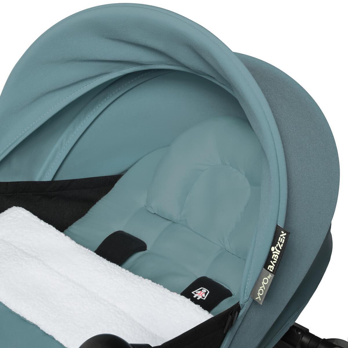 Poussette BABYZEN YOYO² complète 0+/6+ et nacelle noir-aqua
