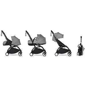Poussette BABYZEN YOYO² complète 0+/6+ et nacelle noir-gris