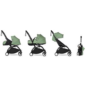 Poussette BABYZEN YOYO² complète 0+/6+ et nacelle noir-peppermint
