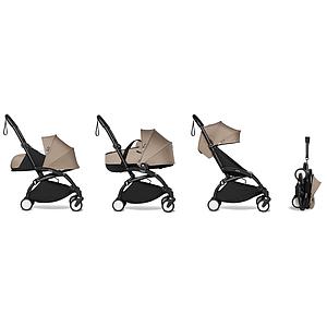 Poussette BABYZEN YOYO² complète 0+/6+ et nacelle noir-taupe