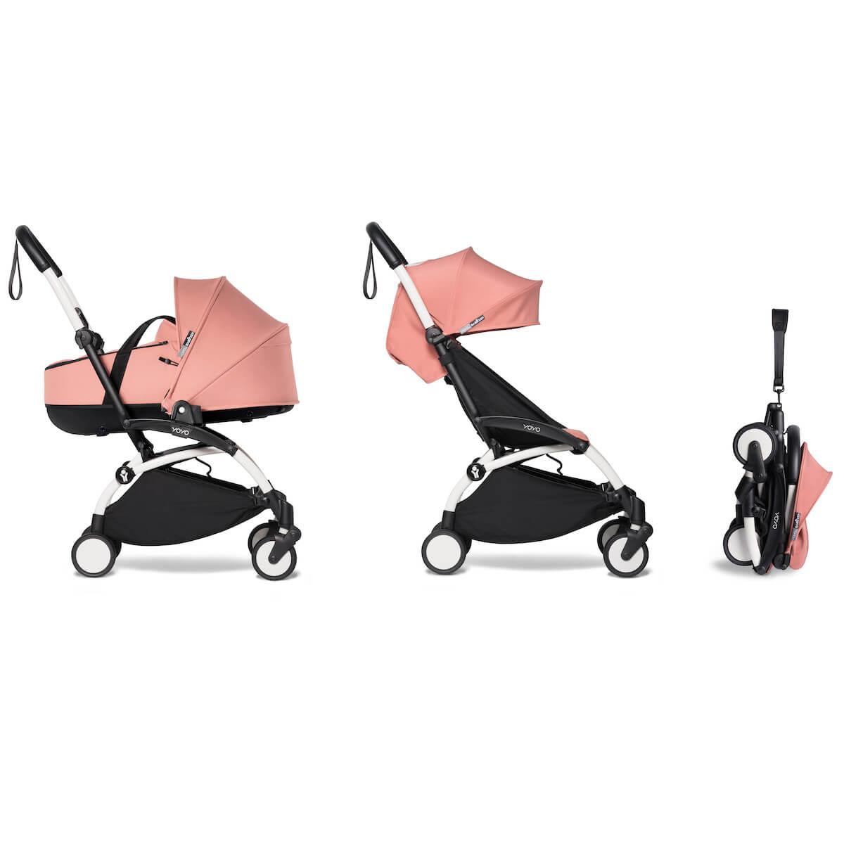 Poussette BABYZEN YOYO² complète nacelle 6+ blanc-ginger