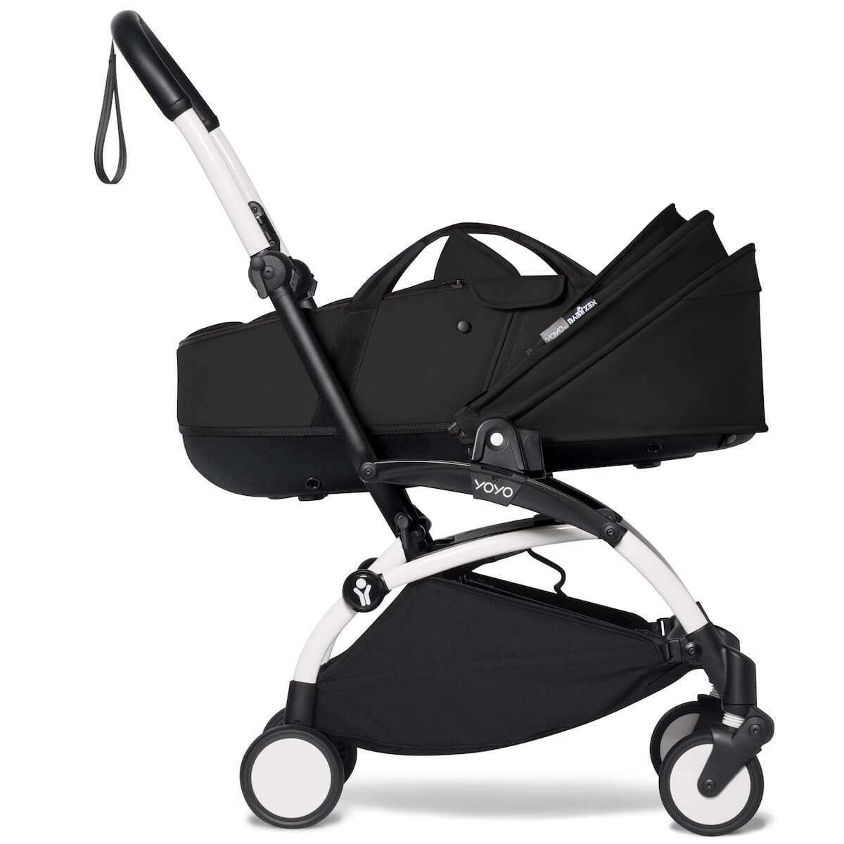 Poussette BABYZEN YOYO² complète nacelle 6+ blanc-noir
