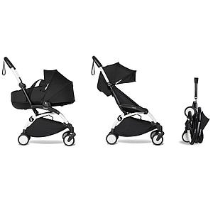 Poussette BABYZEN YOYO² complète nacelle 6+ blanc-noir