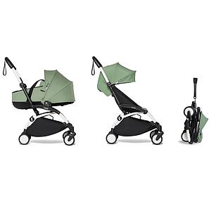 Poussette BABYZEN YOYO² complète nacelle 6+ blanc-peppermint