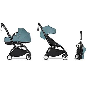 Poussette BABYZEN YOYO² complète nacelle 6+ noir-aqua