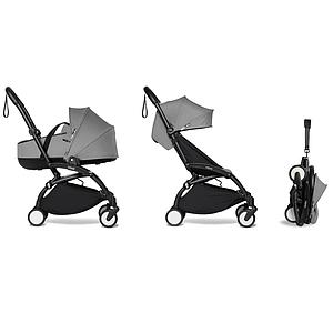 Poussette BABYZEN YOYO² complète nacelle 6+ noir-gris