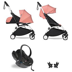 Poussette BABYZEN YOYO² tout en un 0+/6+ et siège auto blanc-ginger