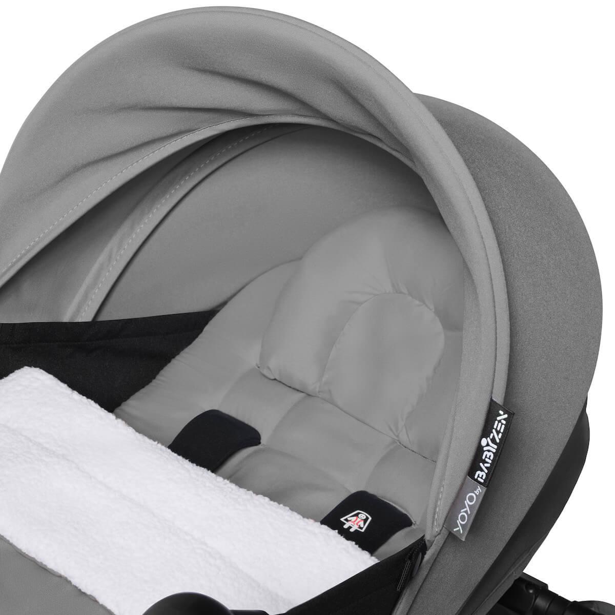 Poussette BABYZEN YOYO² tout en un 0+/6+ et siège auto blanc-gris