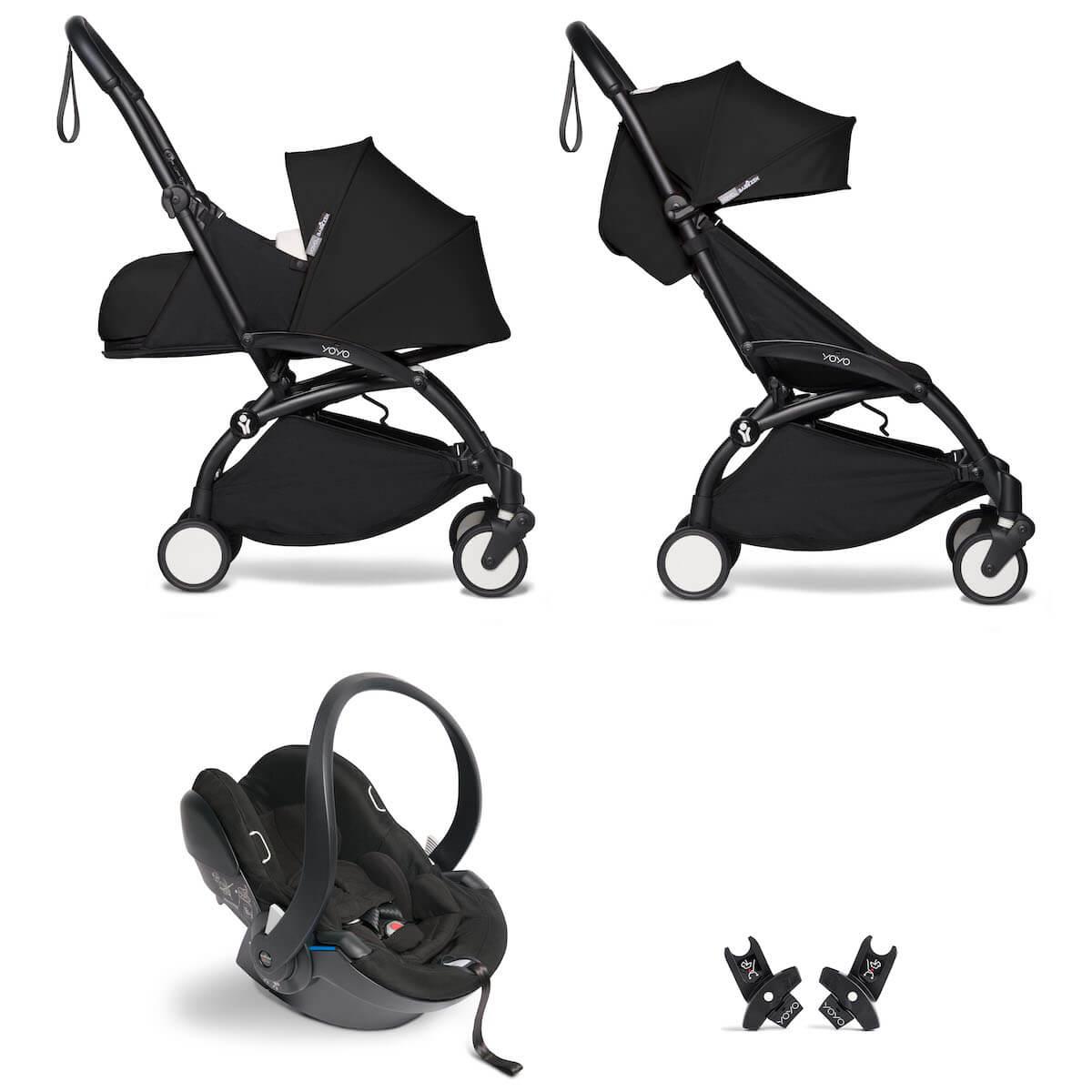 Poussette BABYZEN YOYO² tout en un 0+/6+ et siège auto noir-noir