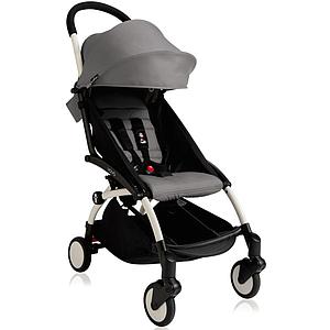 Poussette bébé-enfant YOYO+ 0+ à 6+ Babyzen blanc-gris