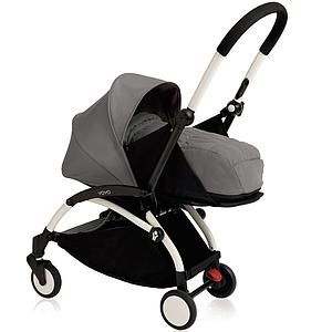Poussette bébé-enfant YOYO+ 0+ à 6+ Babyzen blanc-gris
