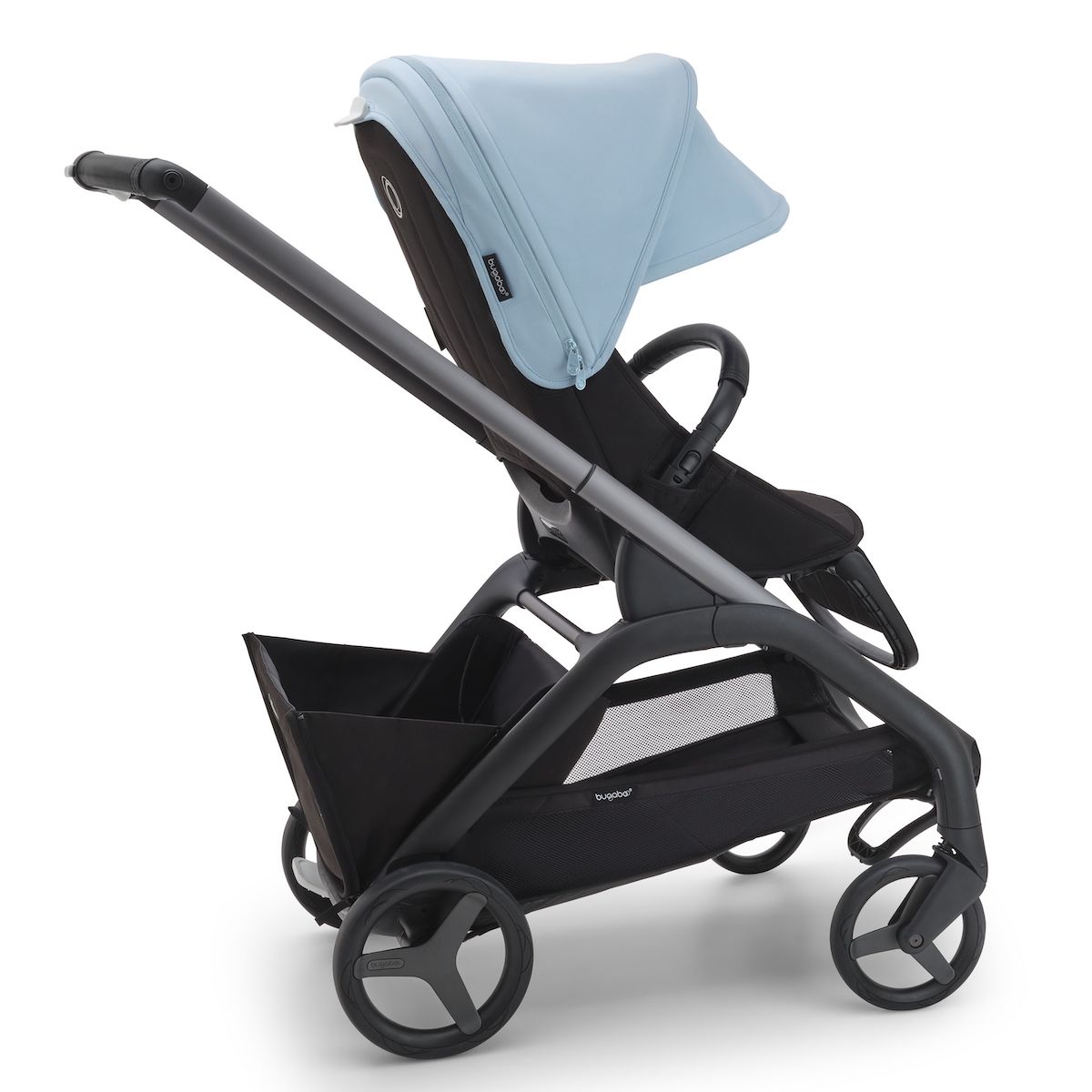 Poussette Bugaboo Dragonfly graphite-nuit noir-bleu ciel
