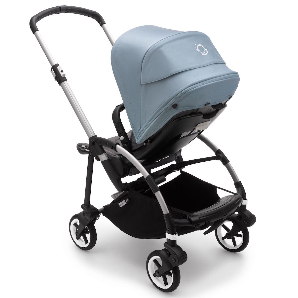 Poussette complète bugaboo BEE6 alu-gris bleu vapeur