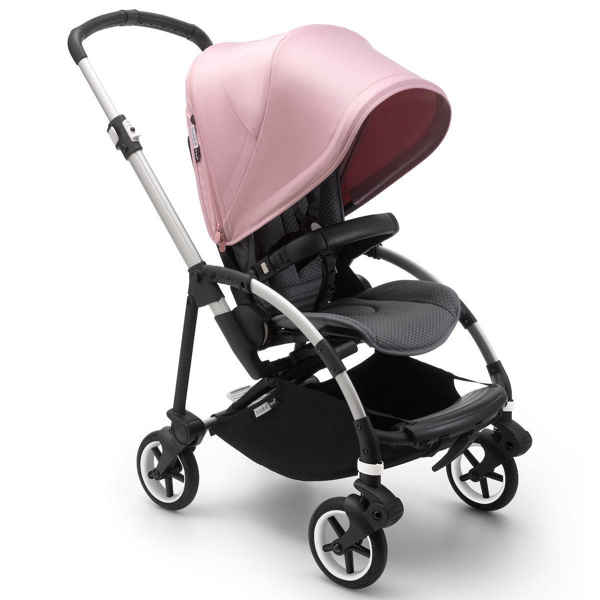 Poussette complète bugaboo BEE6 alu-gris rose pastel